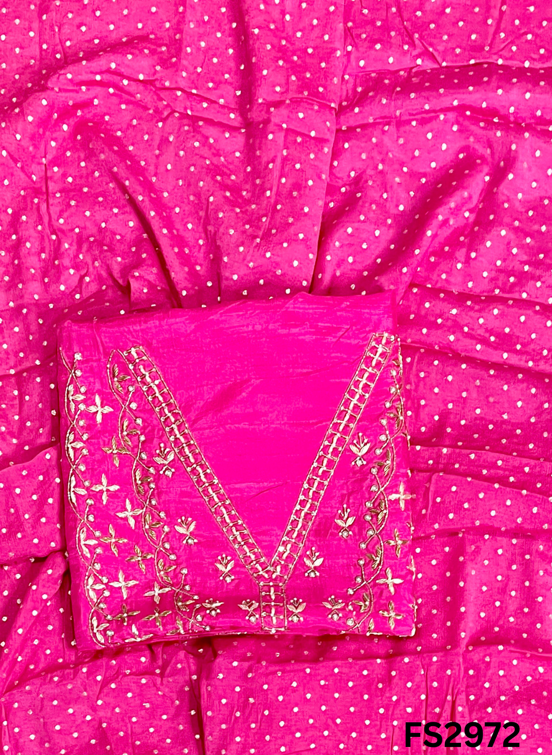 FS2972 | Raw Silk Suit | Party Wear | Wedding | Jaggo | Festival |