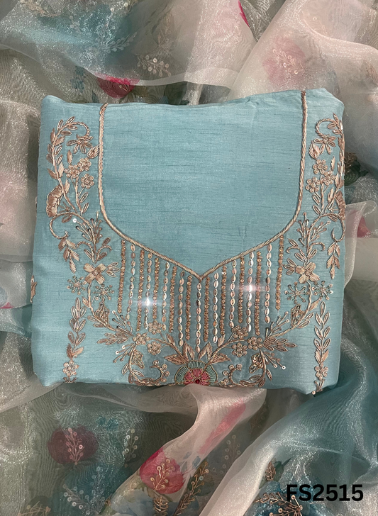 FS2515 |  Frozi | Raw Silk | Party Wear | Wedding | Jaggo | Ring Ceremony | Festival