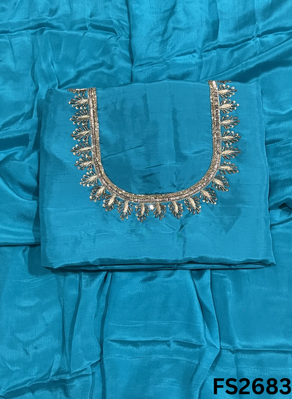 FS2683Raw Silk | Party Wear | Wedding | Jaggo | Ring Ceremony | Festival
