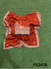 FS2478 | Rust | Raw Silk | Party Wear | Wedding | Jaggo | Ring Ceremony | Festival