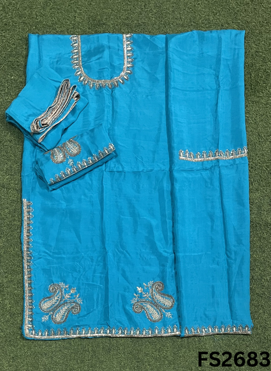 FS2683Raw Silk | Party Wear | Wedding | Jaggo | Ring Ceremony | Festival