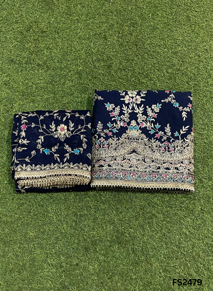 FS2479 | Mehroon | Raw Silk | Party Wear | Wedding | Jaggo | Ring Ceremony | Festival