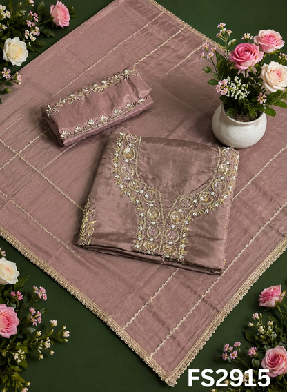 FS2915 | Raw Silk  | Party Wear | Wedding | Jaggo | Festival