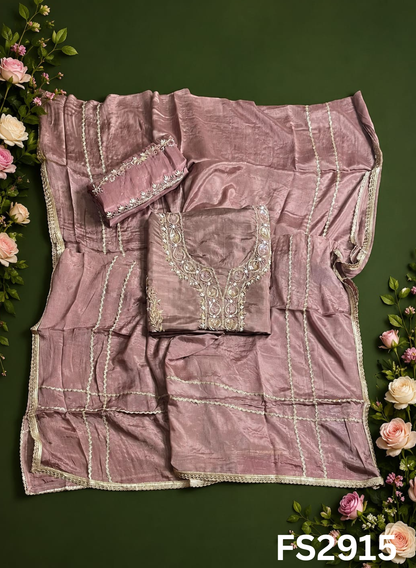 FS2915 | Raw Silk  | Party Wear | Wedding | Jaggo | Festival