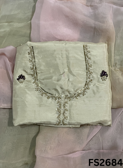 FS2684 | Raw Silk | Party Wear | Wedding | Jaggo | Ring Ceremony | Festival