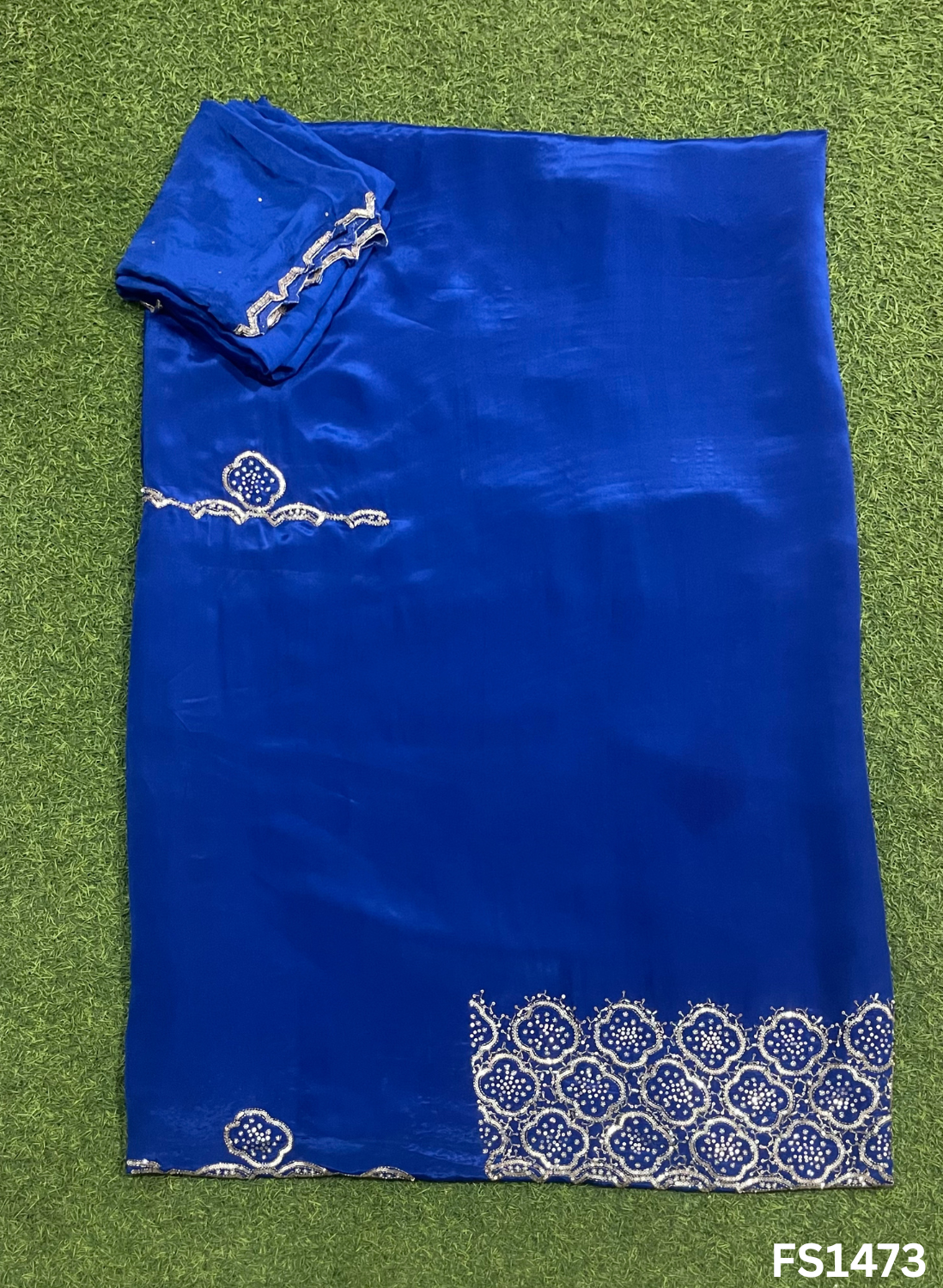 FS1473 | Royal blue | Crepe Suit | Wedding | Party Wear | Casual wear | Festival Suit |