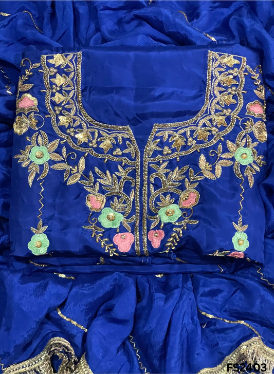 FS2403 | Royal blue | Silk Suit | Wedding | Party Wear | Casual wear | Festival Suit | |