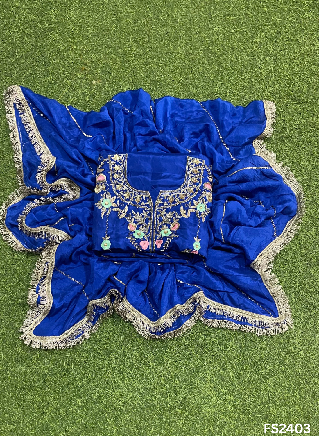 FS2403 | Royal blue | Silk Suit | Wedding | Party Wear | Casual wear | Festival Suit | |
