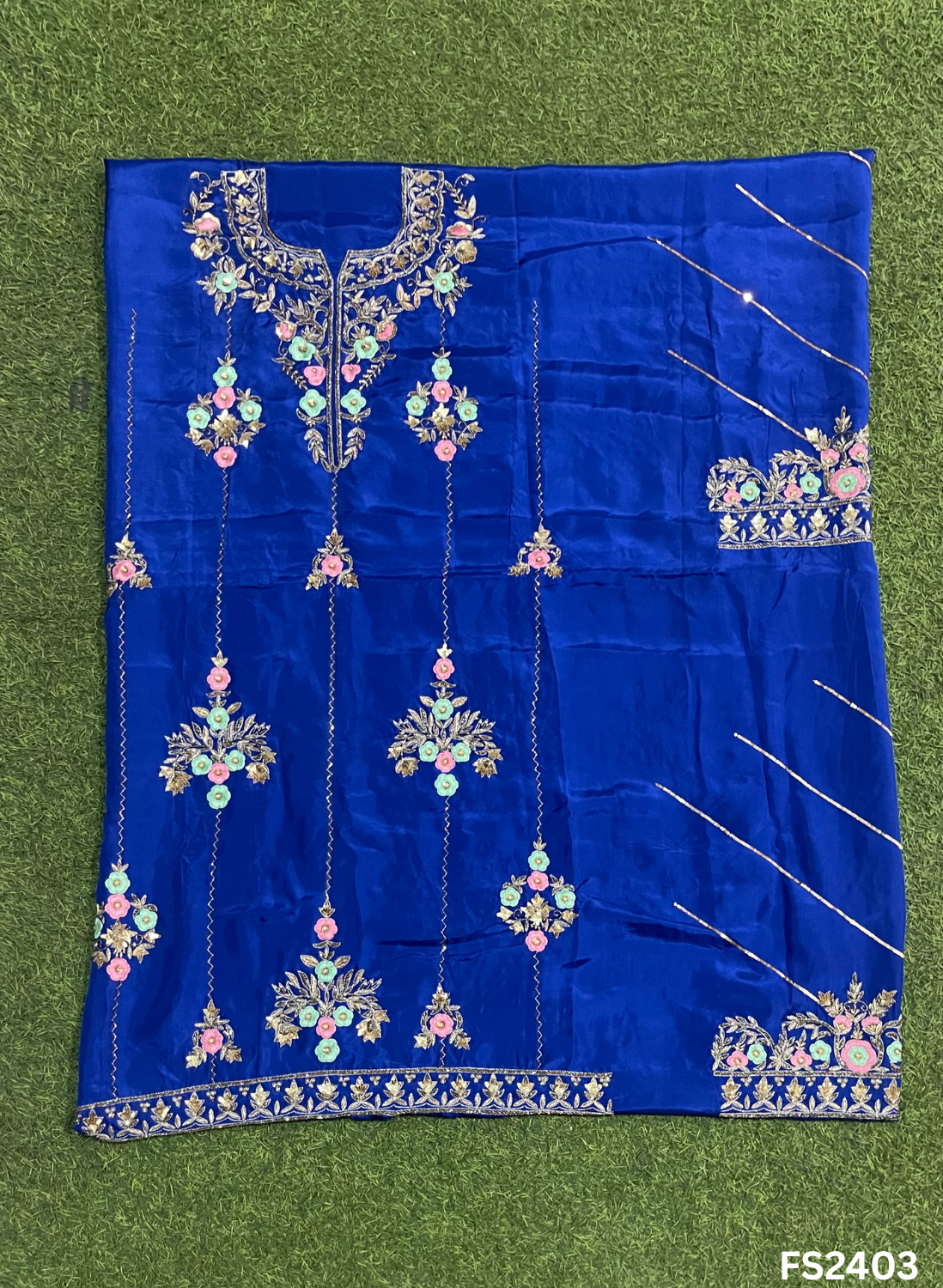 FS2403 | Royal blue | Silk Suit | Wedding | Party Wear | Casual wear | Festival Suit | |