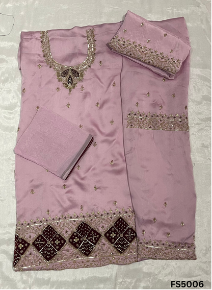 FS5006 | Satin Organza Suit | Party Wear | Ring Ceremony | Festival Suit |