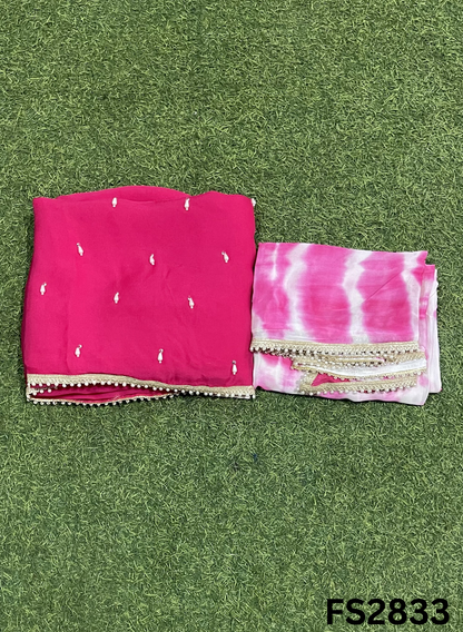 FS2833 |  Satin Organza Suit | Casual wear  | Summer Suits | Regular wear