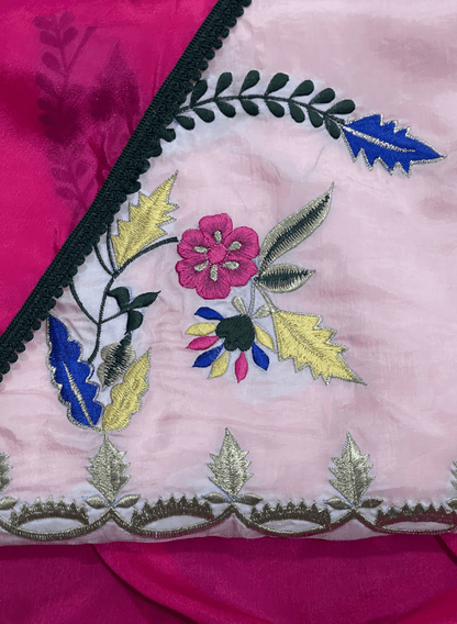Baby Pink Sea Silk Suit | Party Wear | Wedding | Jaggo | Ring Ceremony | Festival | FS519