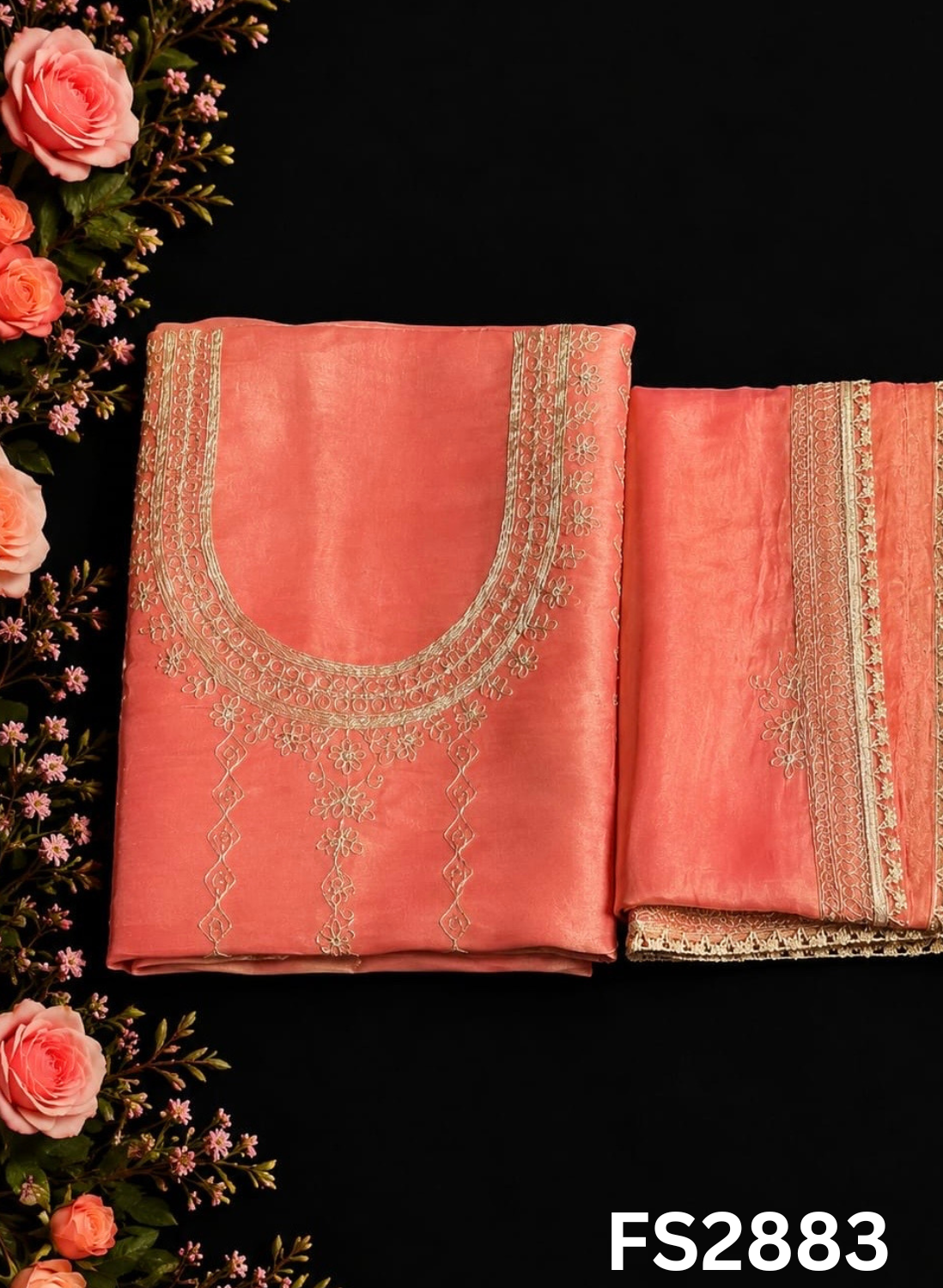 FS2883 | Shimmer Kurti-Lehnga | Party Wear | Wedding | Jaggo | Ring Ceremony | Festival