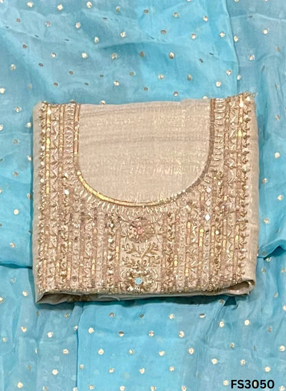 FS3050 | Shimmer  Suit | 3rd |  Party Wear | Wedding | Jaggo | Ring Ceremony | Festival | Contrast  |
