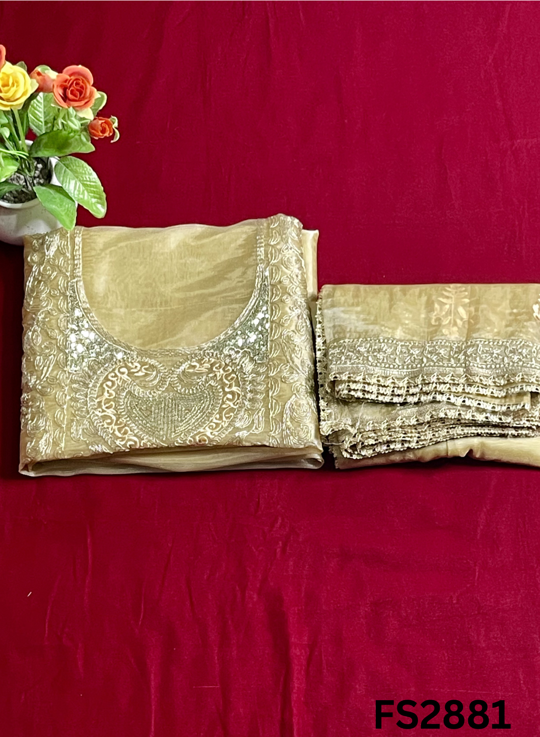 FS2881 | Shimmer Suit | Kurti-Lehnga | Party Wear | Wedding | Jaggo | Ring Ceremony | Festival