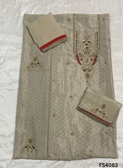 FS4083 | Shimmer Suit | Party Wear | Wedding | Jaggo | Ring Ceremony | Festival Suit |