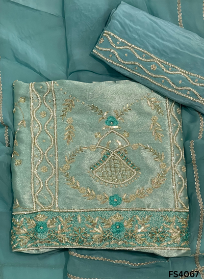 FS4067 | Shimmer Suit | Party Wear | Wedding | Jaggo | Ring Ceremony | Festival Suit |