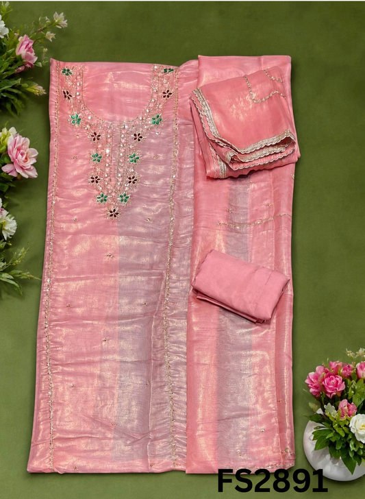 FS2891 | Shimmer Suit | Party Wear | Wedding | Jaggo | Ring Ceremony | Festival