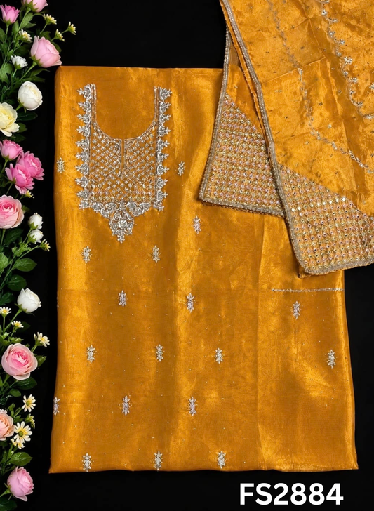 FS2884 | Shimmer  Suit | Party Wear | Wedding | Jaggo | Ring Ceremony | Festival