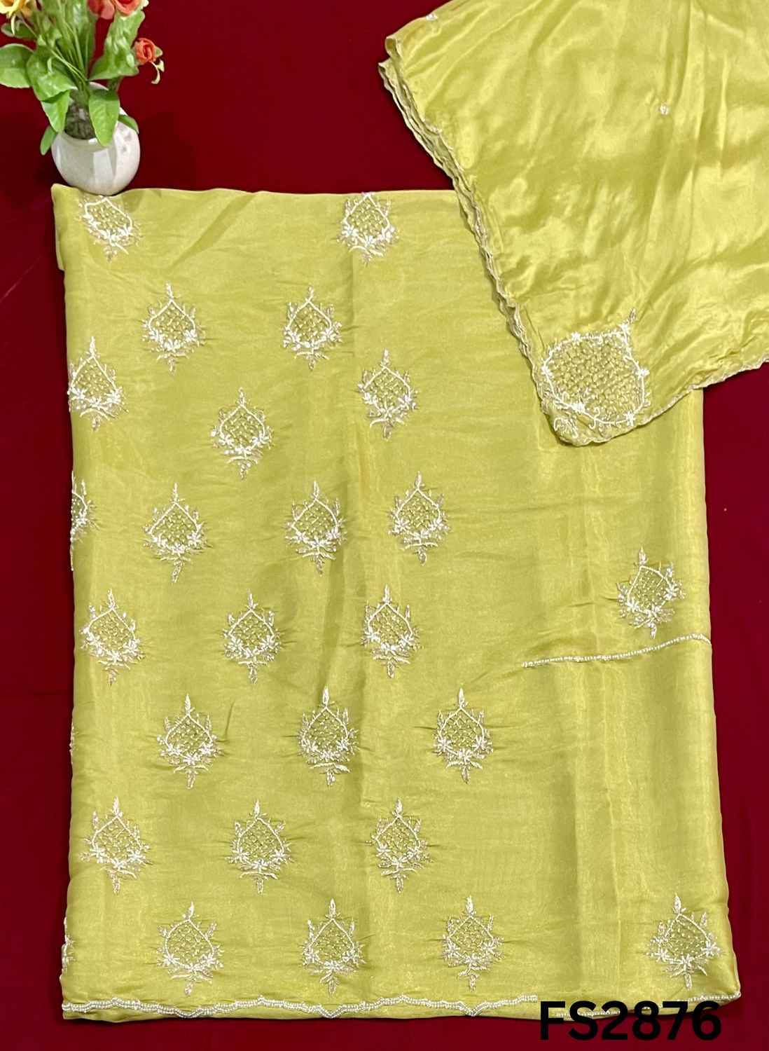 FS2876 | Shimmer Suit | Party Wear | Wedding | Jaggo | Ring Ceremony | Festival