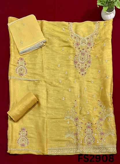 FS2908 | Shimmer Suit | Party Wear | Wedding | Jaggo | Ring Ceremony | Festival