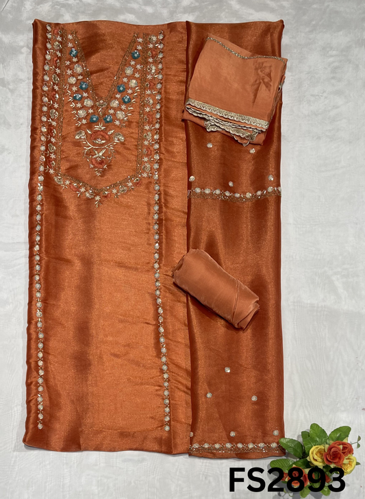 FS2893 | Shimmer Suit | Party Wear | Wedding | Jaggo | Ring Ceremony | Festival