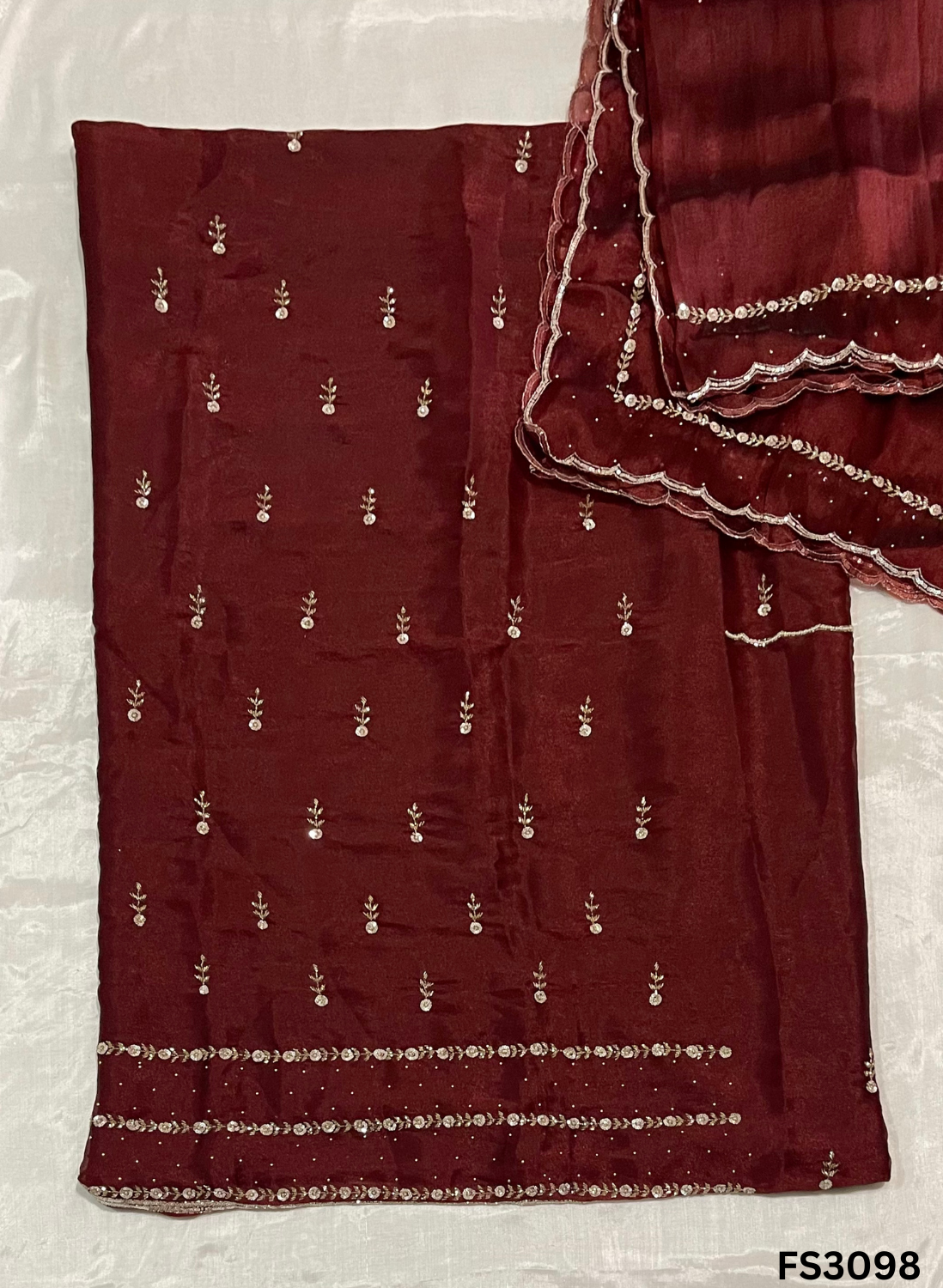 FS3098 | Shimmer  Suit | Party Wear | Wedding | Jaggo | Ring Ceremony | Festival |