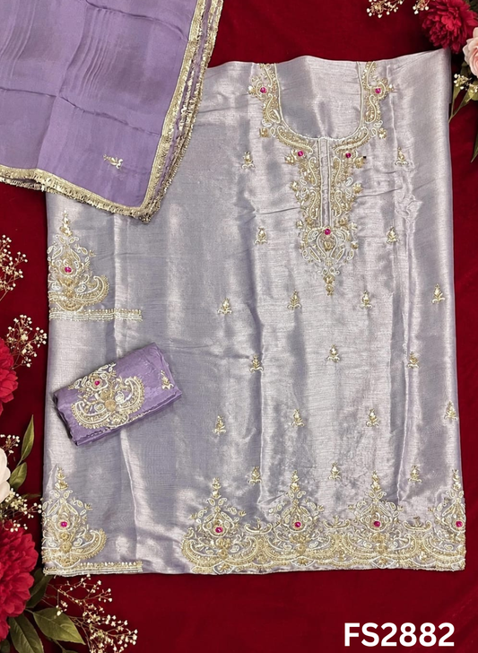 FS2882 | Shimmer Suit | Party Wear | Wedding | Jaggo | Ring Ceremony | Festival