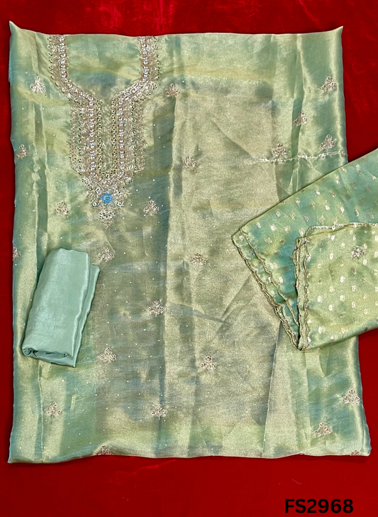FS2968 | Shimmer  Suit | Party Wear | Wedding | Jaggo | Ring Ceremony | Festival