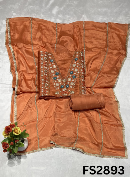 FS2893 | Shimmer Suit | Party Wear | Wedding | Jaggo | Ring Ceremony | Festival