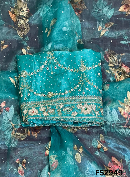 FS2949 | Shimmer Suit | Party Wear | Wedding | Jaggo | Ring Ceremony | Festival