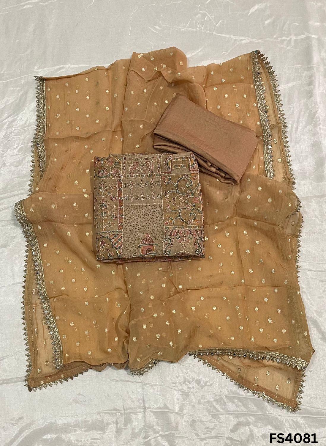 FS4081 | Shimmer Suit | Party Wear | Wedding | Jaggo | Ring Ceremony | Festival |