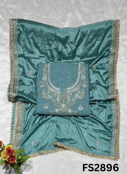 FS2896 | Shimmer Suit | Party Wear | Wedding | Jaggo | Ring Ceremony | Festival