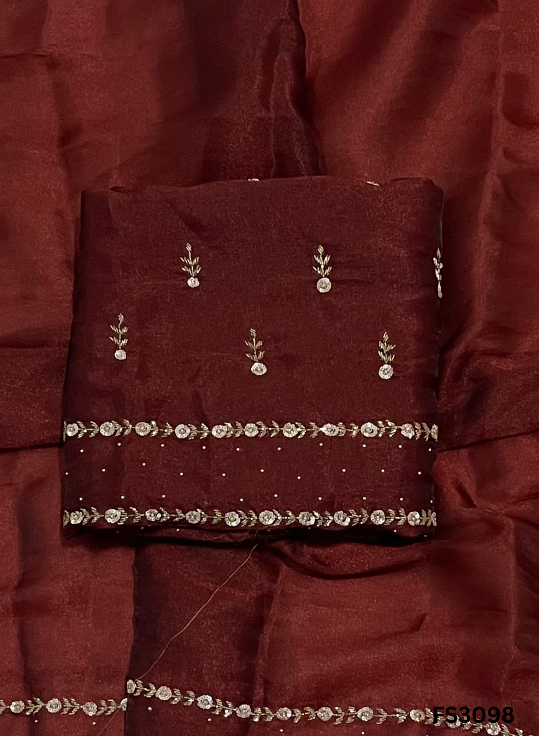FS3098 | Shimmer  Suit | Party Wear | Wedding | Jaggo | Ring Ceremony | Festival |