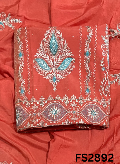 FS2892 | Shimmer Suit | Party Wear | Wedding | Jaggo | Ring Ceremony | Festival