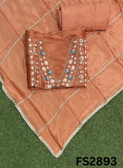 FS2893 | Shimmer Suit | Party Wear | Wedding | Jaggo | Ring Ceremony | Festival