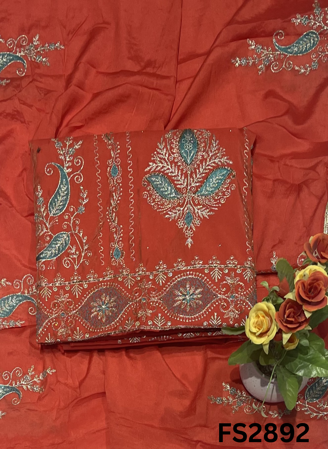 FS2892 | Shimmer Suit | Party Wear | Wedding | Jaggo | Ring Ceremony | Festival