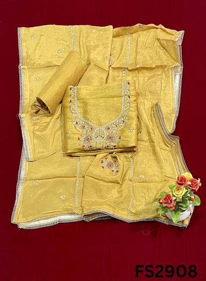 FS2908 | Shimmer Suit | Party Wear | Wedding | Jaggo | Ring Ceremony | Festival