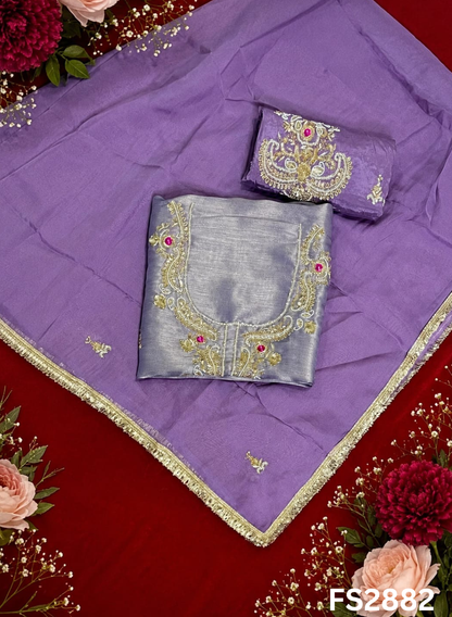 FS2882 | Shimmer Suit | Party Wear | Wedding | Jaggo | Ring Ceremony | Festival