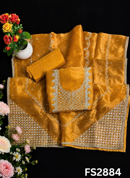FS2884 | Shimmer  Suit | Party Wear | Wedding | Jaggo | Ring Ceremony | Festival