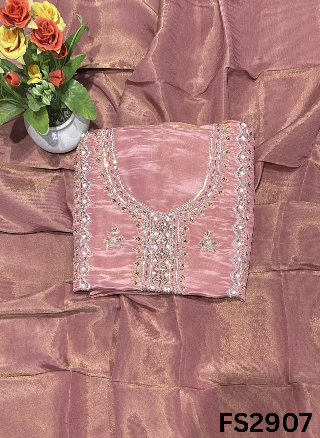 FS2907 | Shimmer Suit | Party Wear | Wedding | Jaggo | Ring Ceremony | Festival