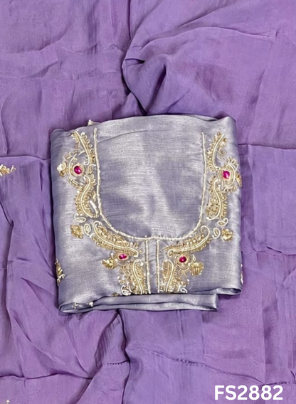 FS2882 | Shimmer Suit | Party Wear | Wedding | Jaggo | Ring Ceremony | Festival