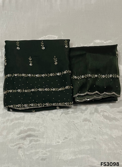 FS3098 | Shimmer  Suit | Party Wear | Wedding | Jaggo | Ring Ceremony | Festival |
