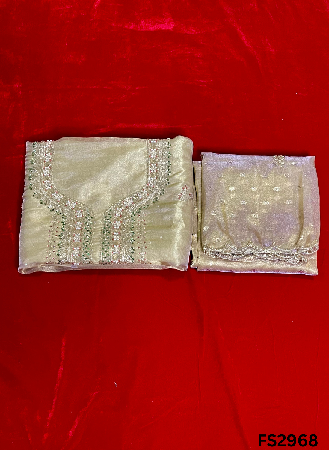 FS2968 | Shimmer  Suit | Party Wear | Wedding | Jaggo | Ring Ceremony | Festival