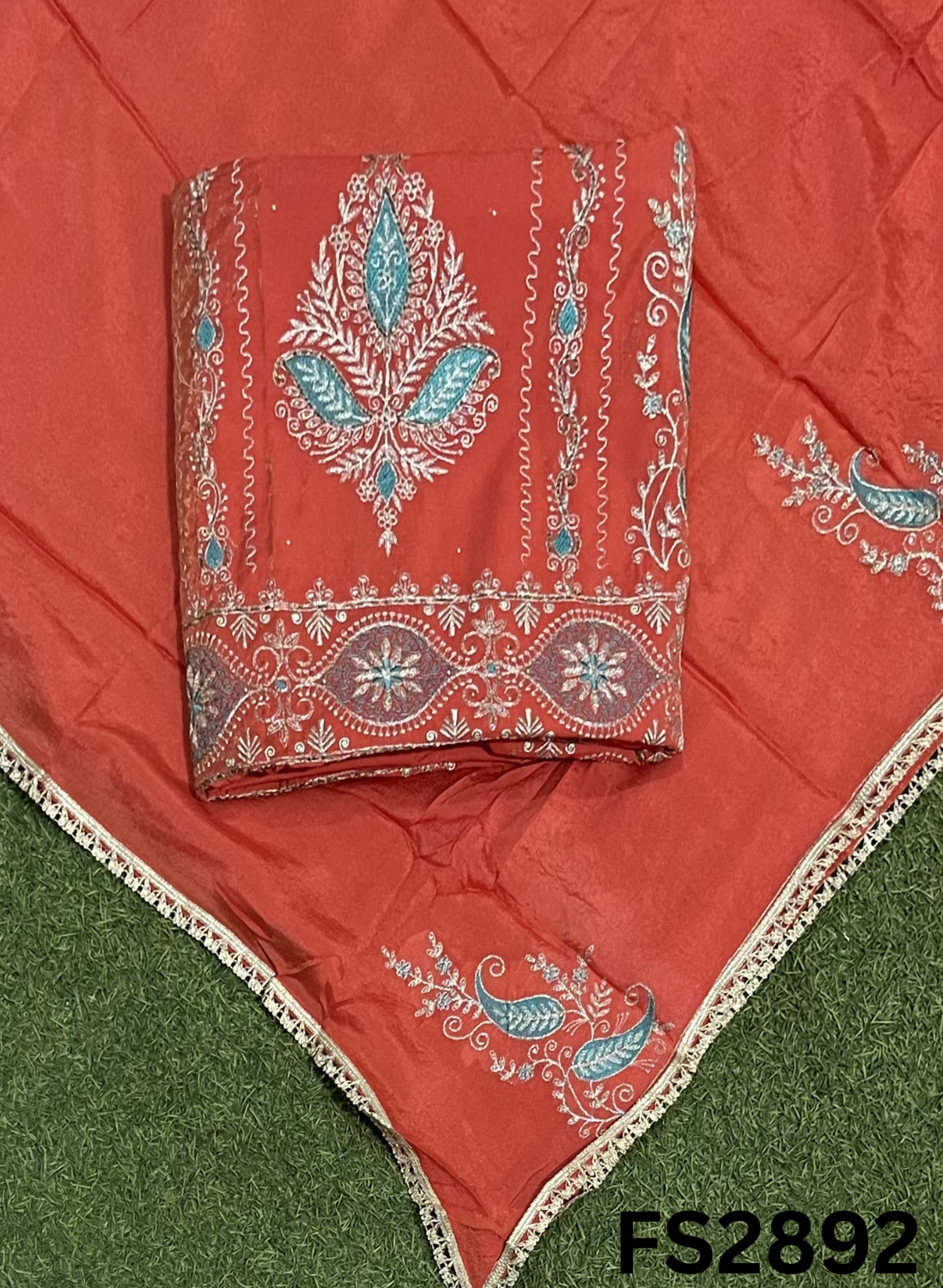 FS2892 | Shimmer Suit | Party Wear | Wedding | Jaggo | Ring Ceremony | Festival