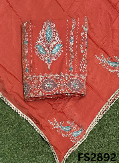 FS2892 | Shimmer Suit | Party Wear | Wedding | Jaggo | Ring Ceremony | Festival