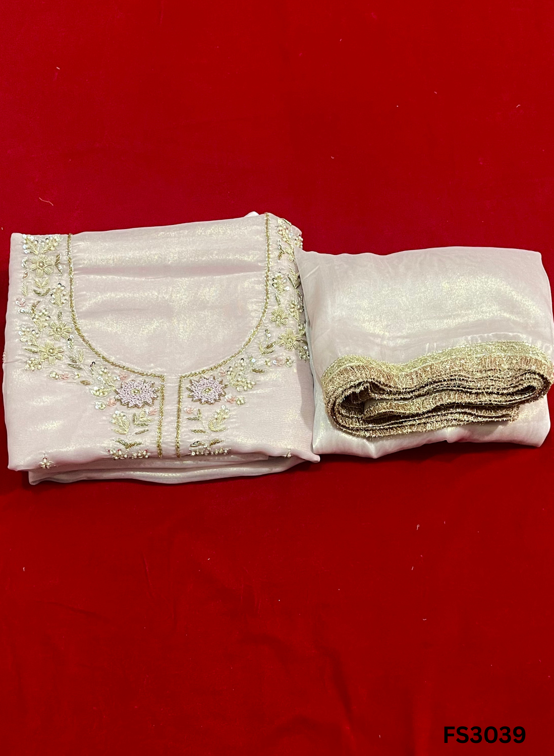 FS3039 |  Shimmer Suit | Party Wear | Wedding | Jaggo | Ring Ceremony | Festival