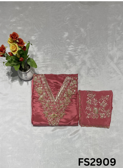 FS2909 | Shimmer Suit | Party Wear | Wedding | Jaggo | Ring Ceremony | Festival