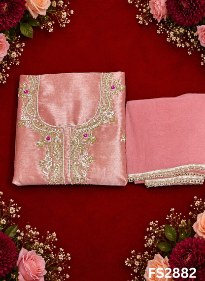 FS2882 | Shimmer Suit | Party Wear | Wedding | Jaggo | Ring Ceremony | Festival