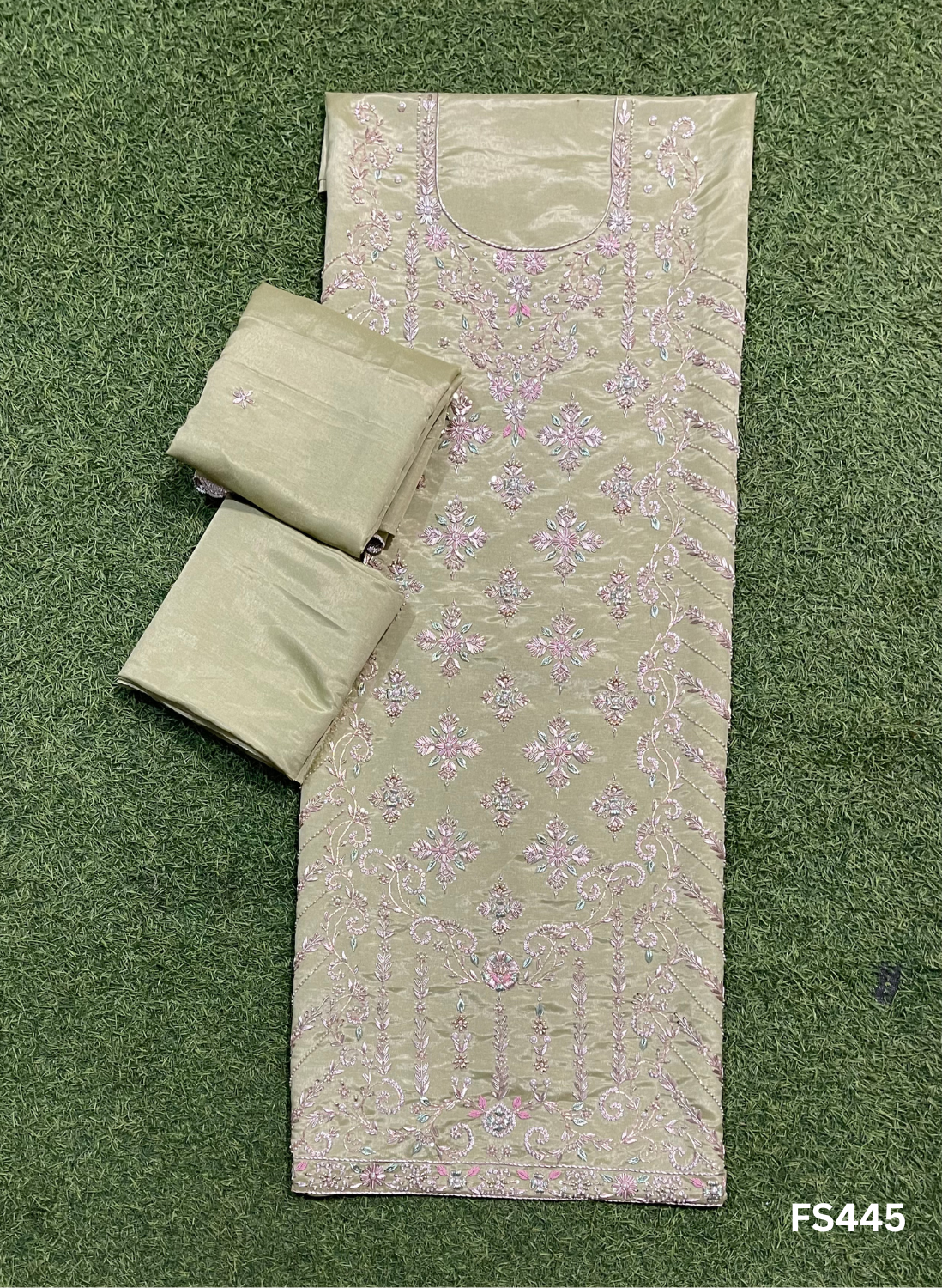 FS445  | Pista | Shimmer Suit | Party Wear | Wedding | Jaggo | Ring Ceremony | Festival